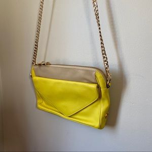 Leather Neon Colorblock Crossbody Bag
